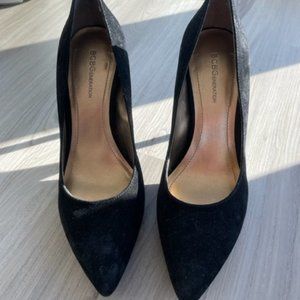 Black BCBG Suede Heels